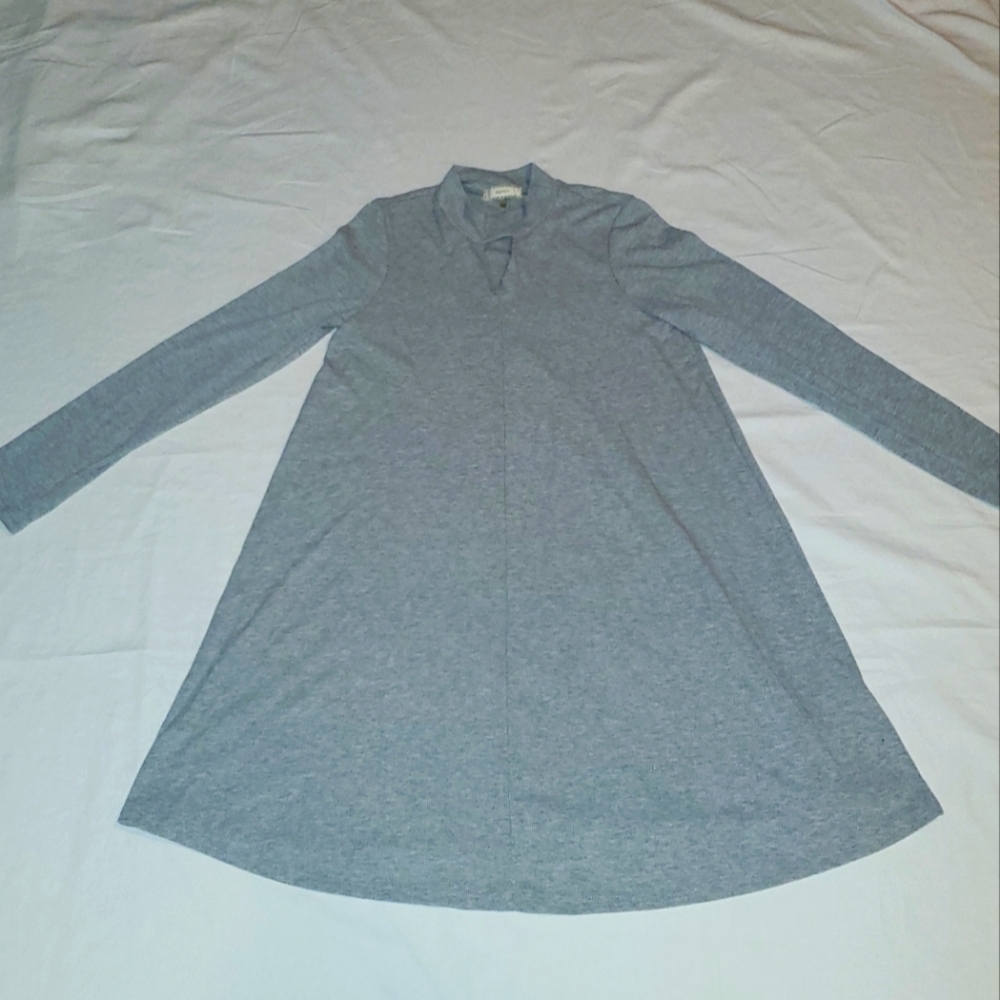 Soprano Gray Long Sleeve Dress